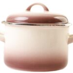 Metalac Hlboký smaltovaný hrniec Standard s pokrievkou, kapučíno, 16 cm, 2 l