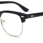VeyRey – Okuliare blokujúce modré svetlo Gadson, polorámové čierne
