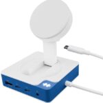 HyperDrive Flex MagCharge USB-C Hub, modrý