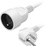 AlzaPower predlžovací prívod 230 V 1 zásuvka 10 m biely