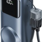 Vention Mini 10000 mAh Power Bank (USB-C + USB-A) s built-in USB-C Cable and Apple Watch Charging