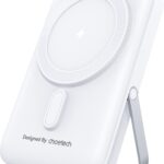 ChoeTech PD20W 10 000 mAh Magnetic Power Bank with holder white